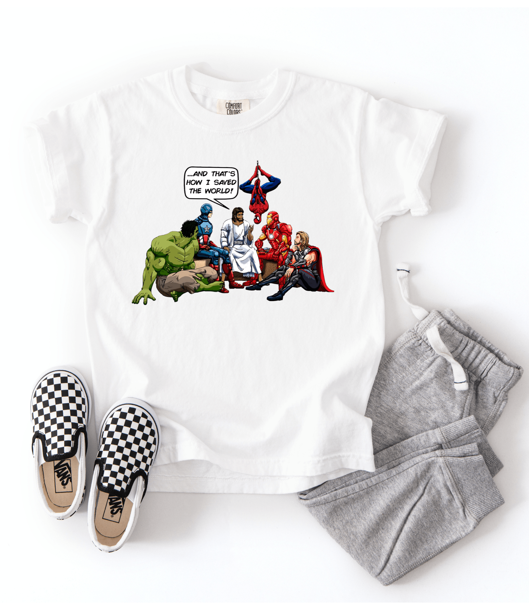 How He saved the World | Kids Unisex Tee - MADE BY YEN