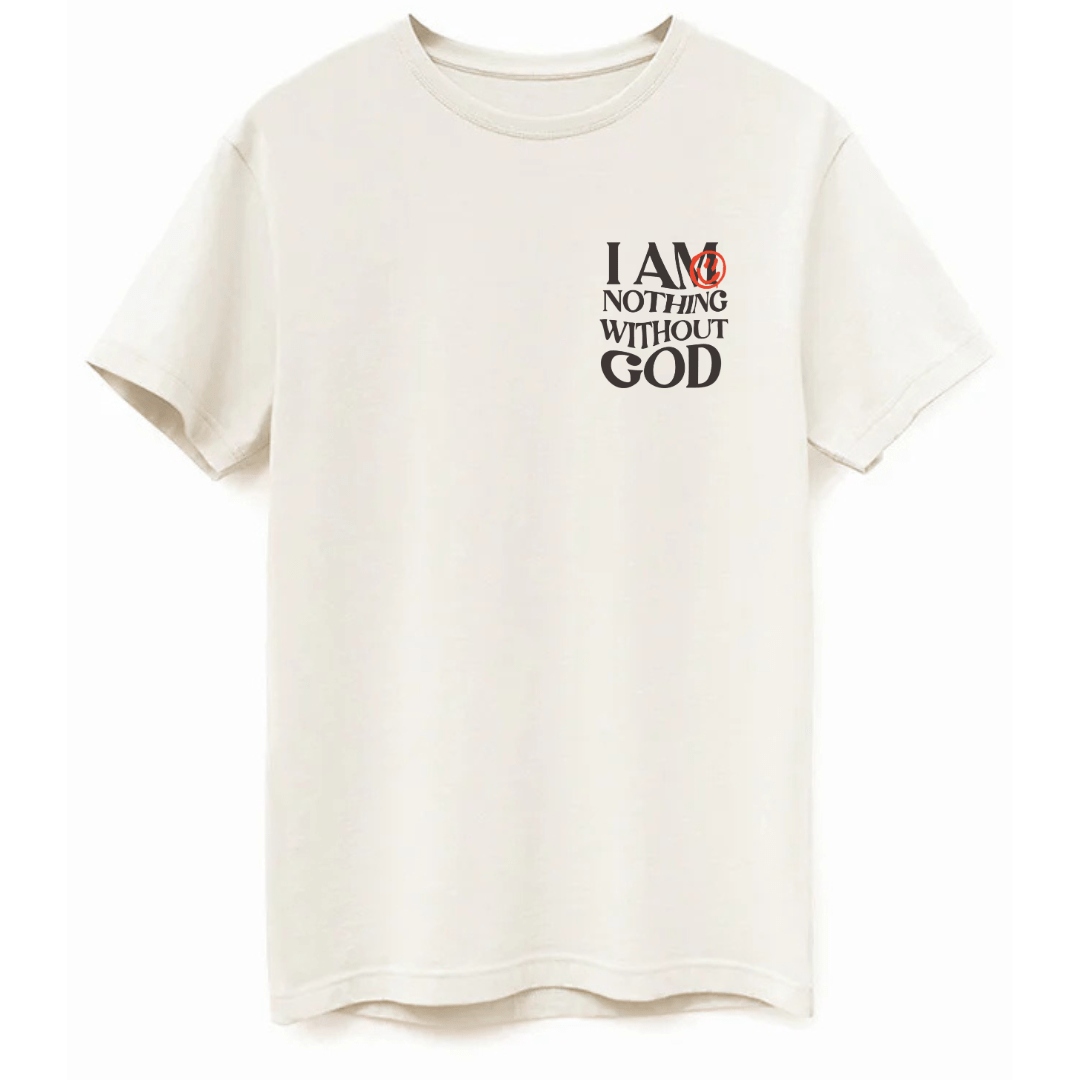 Nothing without God Tee | unisex | Cream - MADE BY YEN