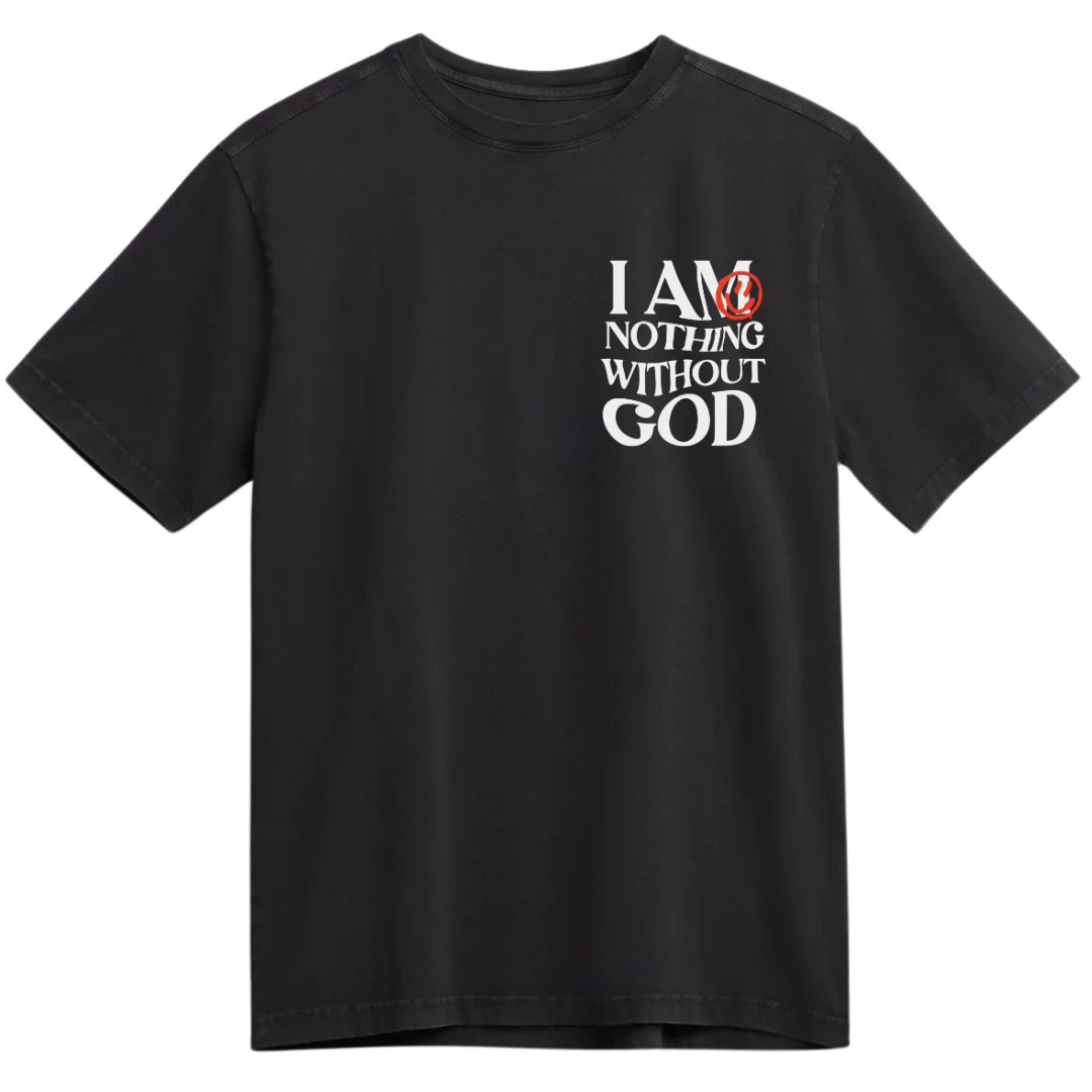 I Am Nothing Without God Hoodie +  Free Matching Tee | Unisex | Black - MADE BY YEN