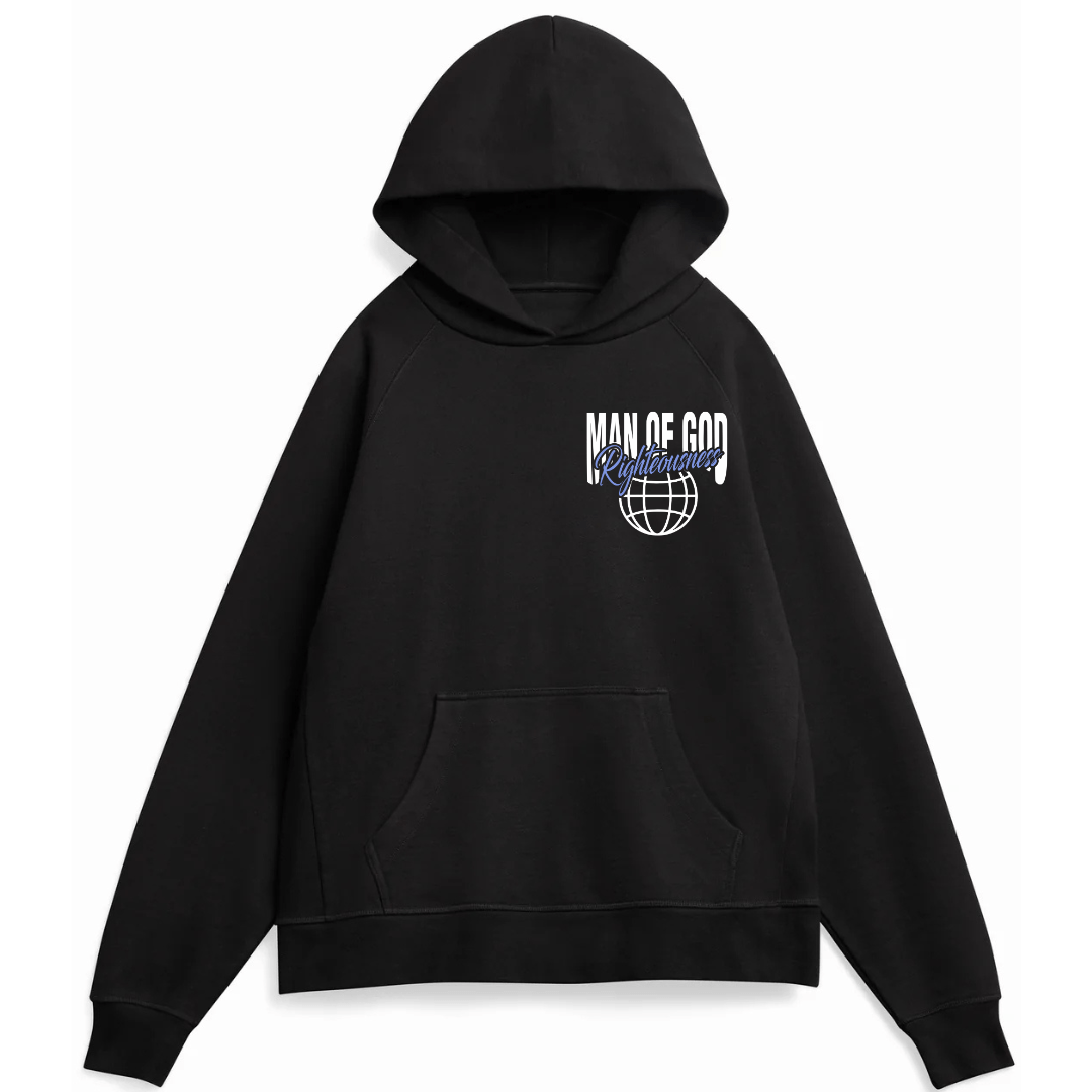 Righteous man of God Hoodie | unisex | Black - MADE BY YEN