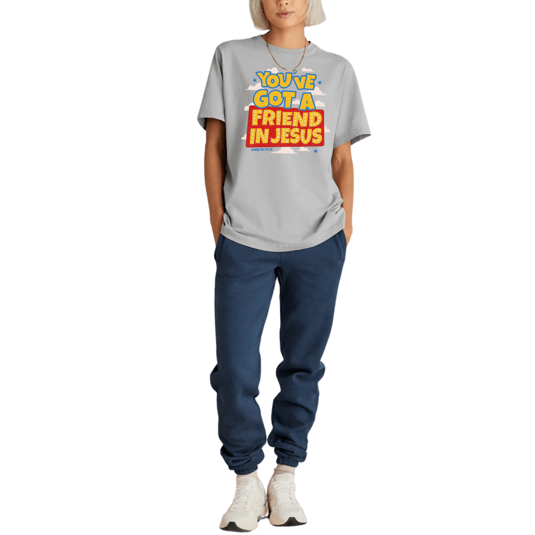 You've got a friend in Jesus | Adult Heavy weight tee - MADE BY YEN