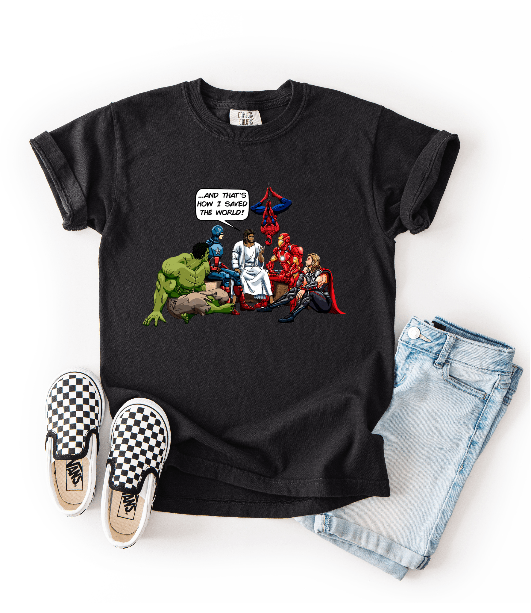 How He saved the World | Kids Unisex Tee - MADE BY YEN