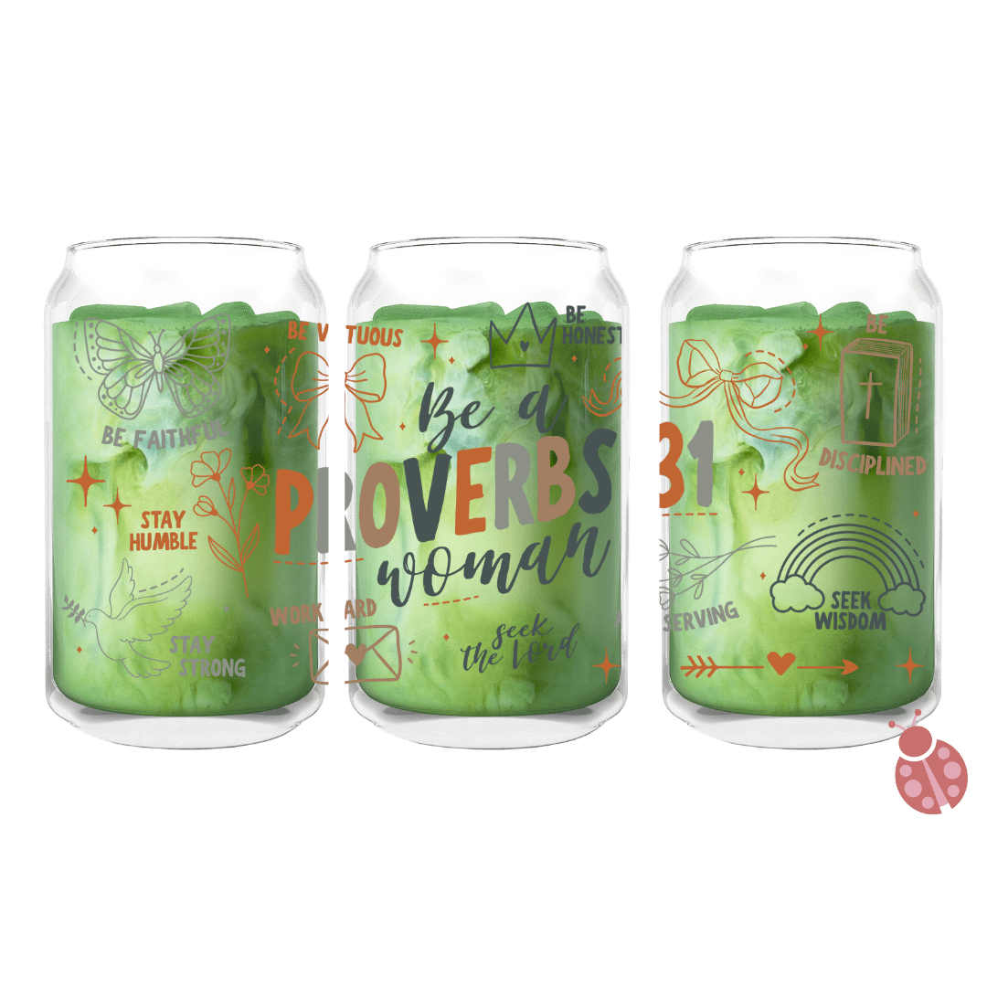 Proverbs 31 Woman | 16 oz Glass Can - MADE BY YEN
