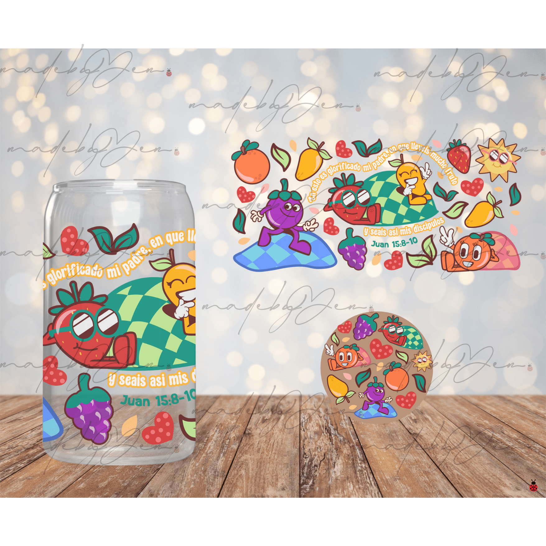 Glorificado sea mi padre - MADE BY YENGlorificado Sea Mi Padre 16oz glass cup featuring an elegant Spanish Christian design, perfect for coffee, tea, or cold beverages. Durable and stylish faith-inspired drinkware, ideal for daily use, Bible studies, or as a meaningful gift. Handmade by Made by Yen to celebrate God’s glory