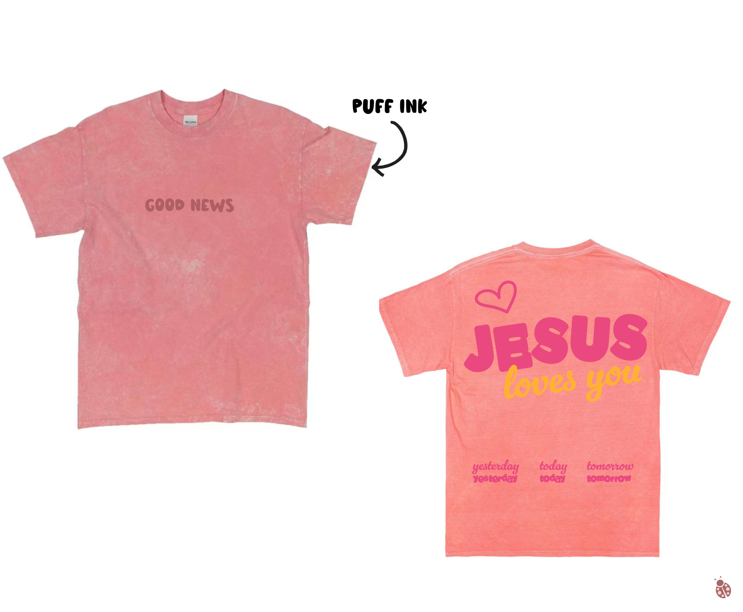 Jesus loves you - MADE BY YEN Jesus Loves You T-Shirt featuring John 3:16, a faith-inspired design reminding the world of God's unconditional love. Made from 100% ringspun cotton, this unisex Christian apparel is perfect for church events, worship nights, and everyday wear. Handmade by Made by Yen to share the Gospel and inspire faith in others.