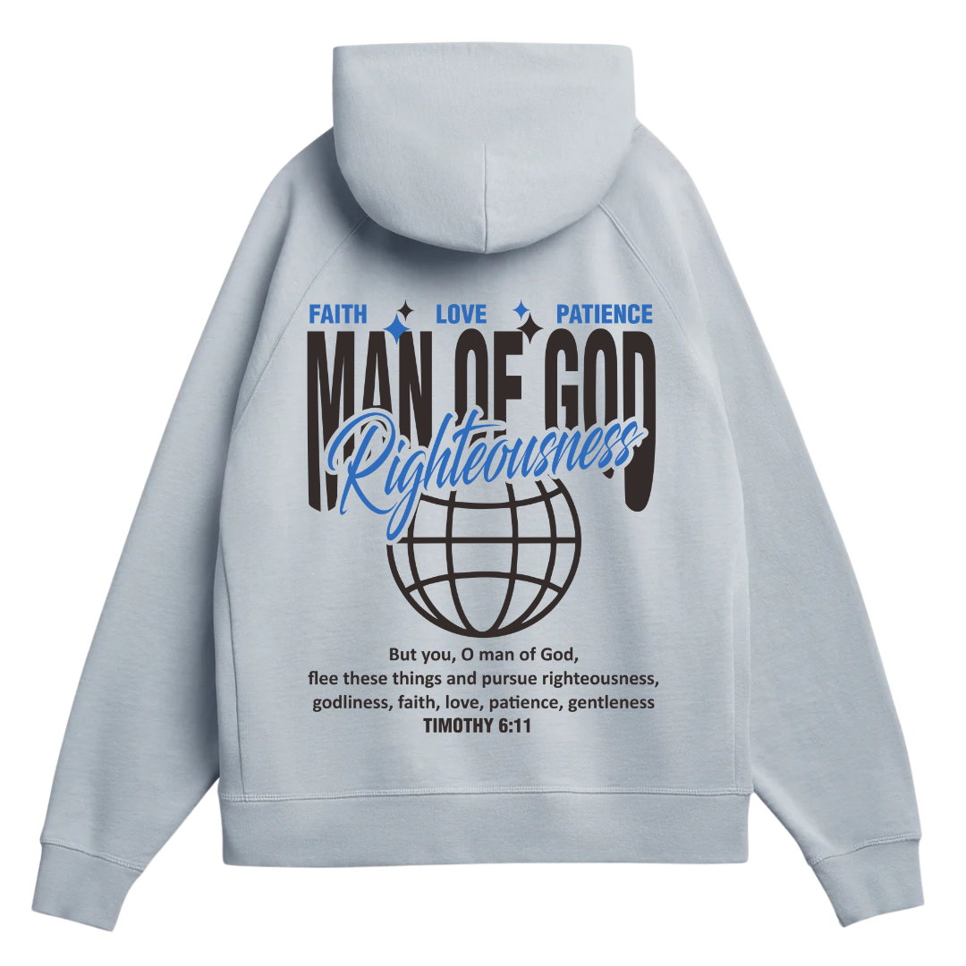 Man of God Hoodie + Free Matching Tee | Unisex | Nickel - MADE BY YEN