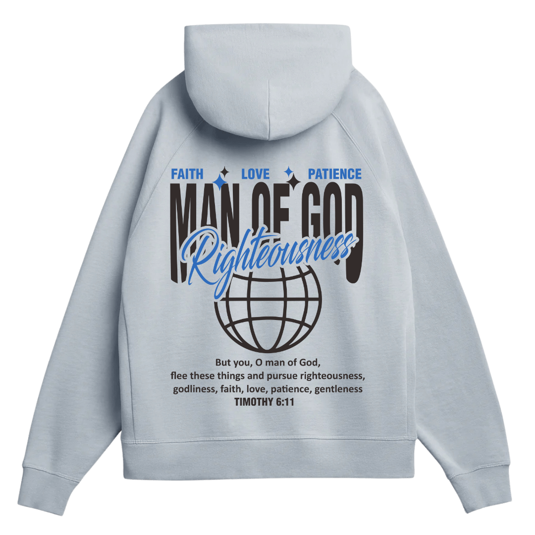 Man of God Hoodie + Free Matching Tee | Unisex | Nickel - MADE BY YEN