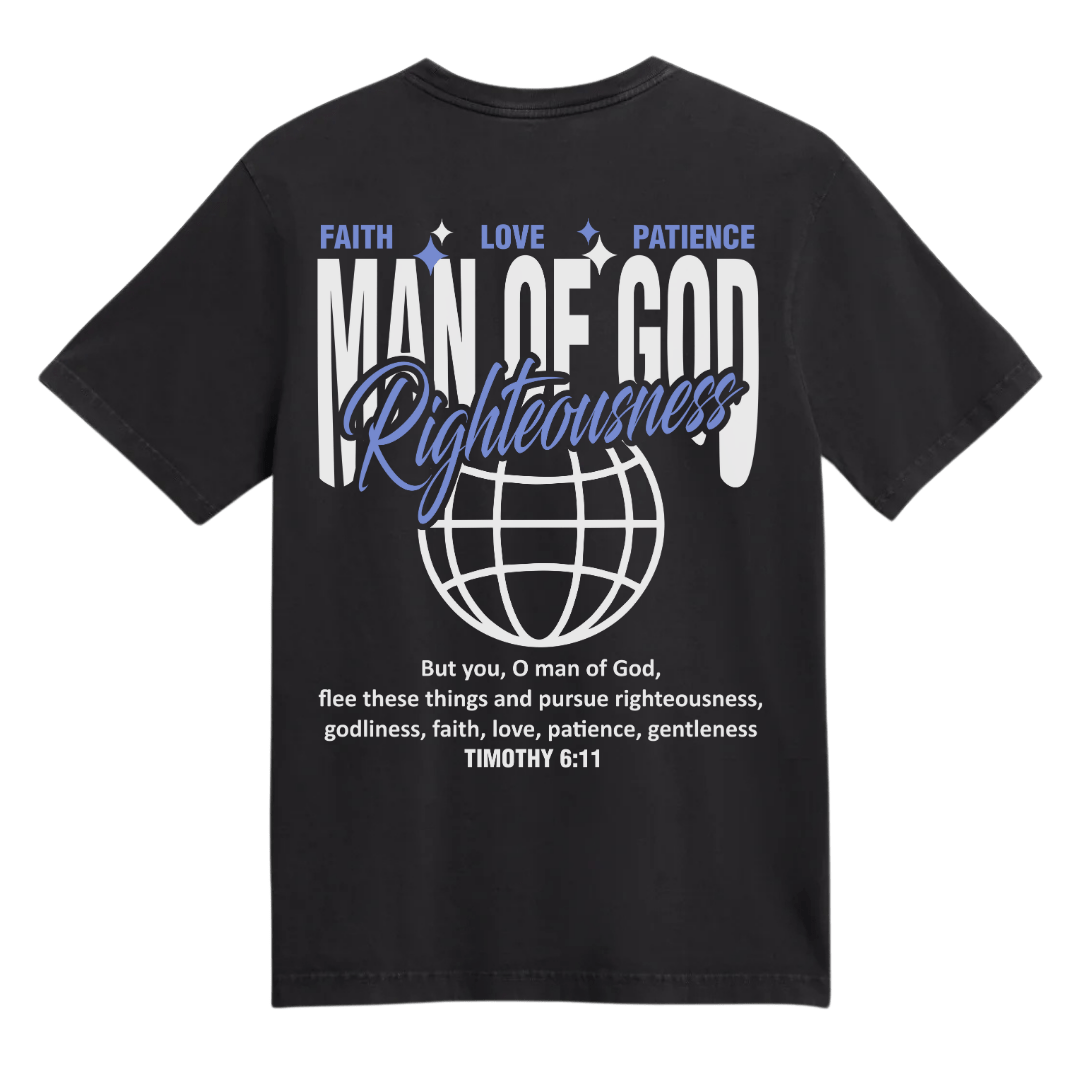 Righteous man of God Tee | unisex | Black - MADE BY YEN