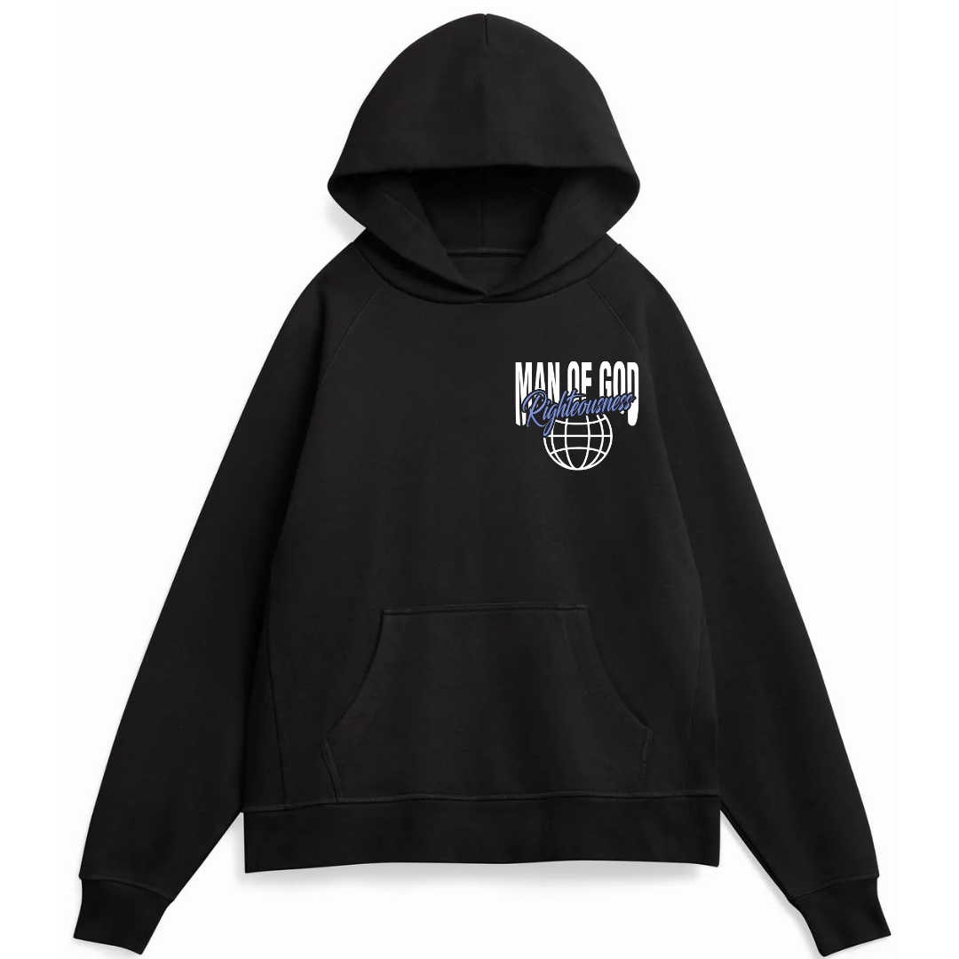 Man of God Hoodie + Free Matching Tee | Unisex | Black - MADE BY YEN
