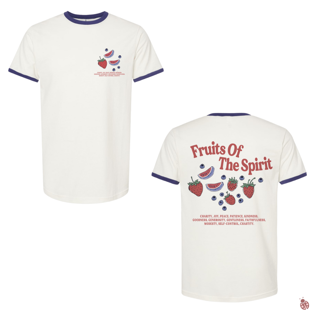 Fruit of the spirit - MADE BY YEN
Vintage White Inked India T-Shirt featuring a unique, faith-inspired design. Made from soft, durable fabric, this unisex Christian tee is perfect for casual wear, church gatherings, and sharing your faith with style