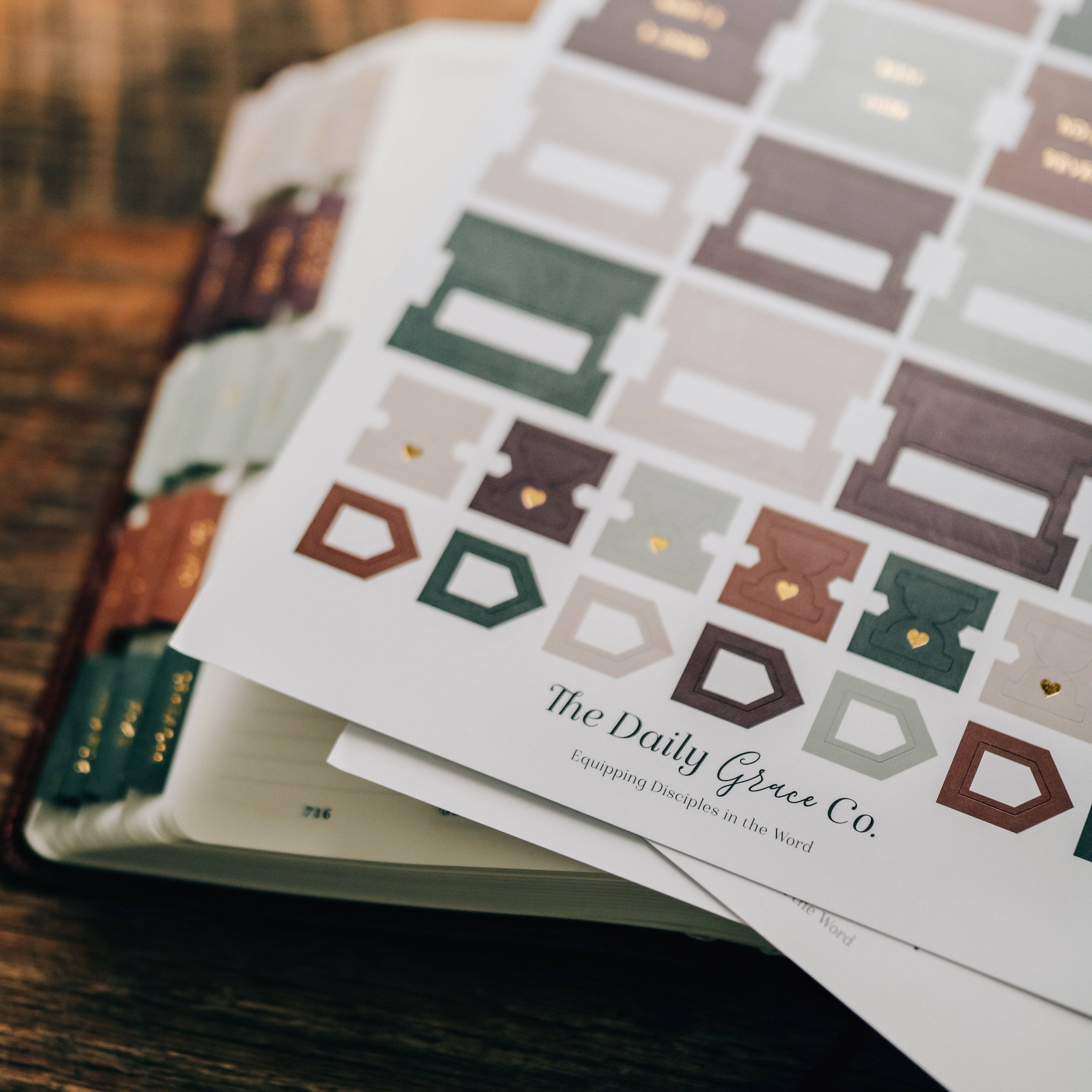 Jewel Tone Bible Tabs - MADE BY YEN