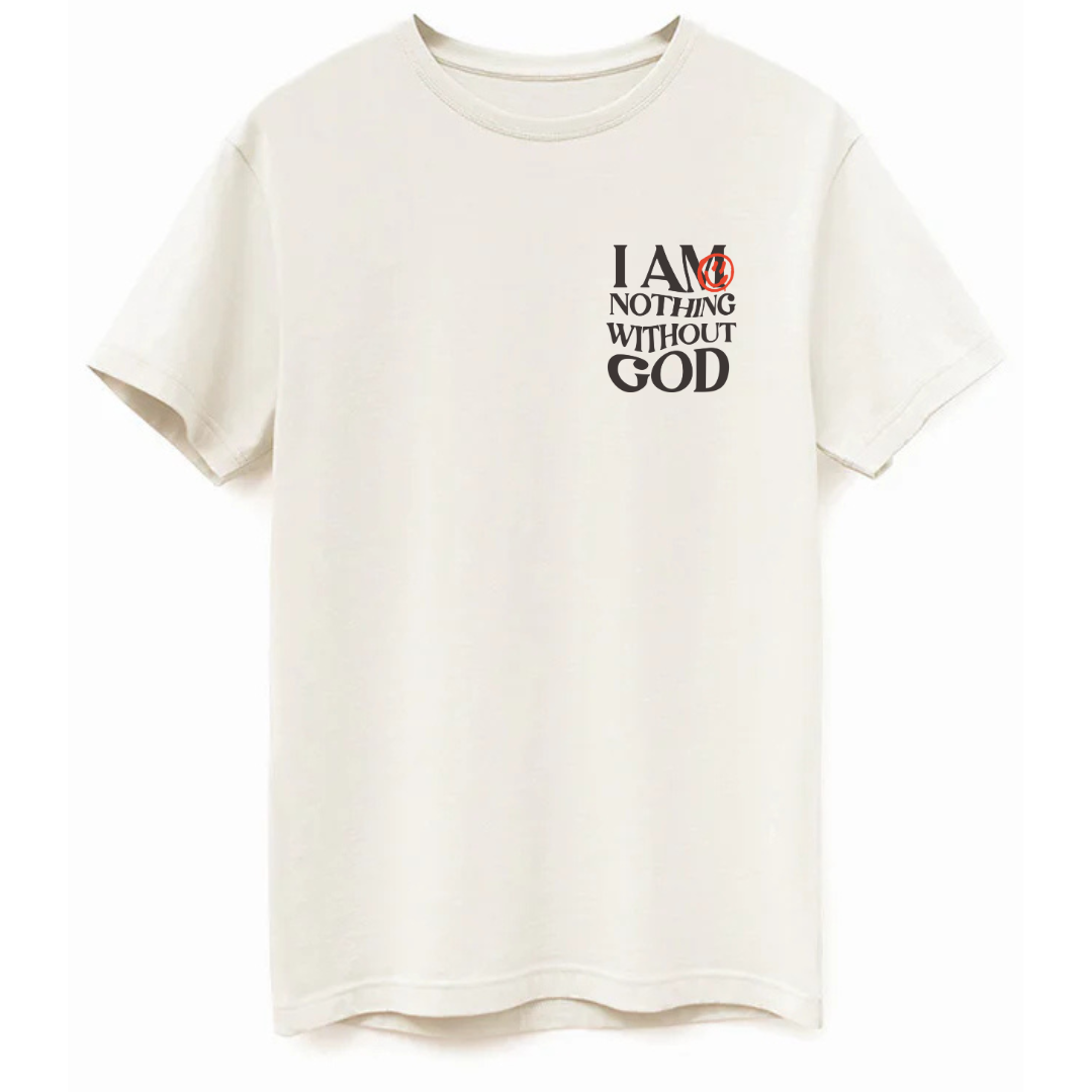 Nothing without God Tee | unisex | Cream - MADE BY YEN