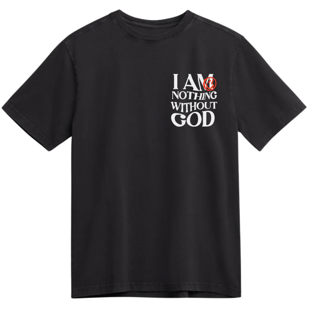 I Am Nothing Without God Hoodie +  Free Matching Tee | Unisex | Black - MADE BY YEN