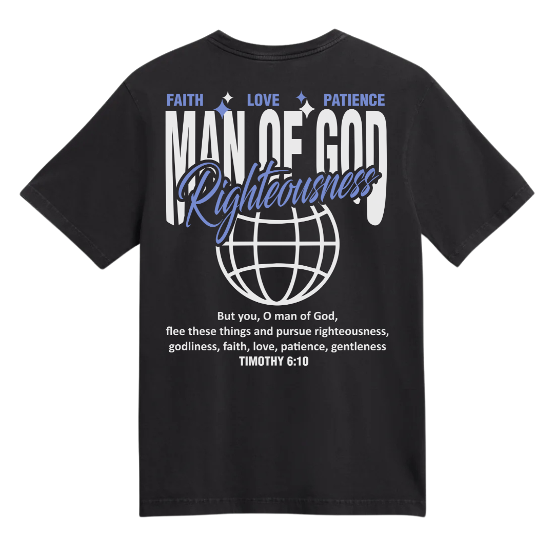 Man of God Hoodie + Free Matching Tee | Unisex | Black