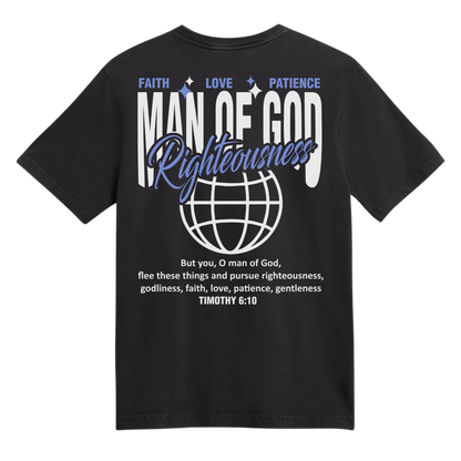 Man of God Hoodie + Free Matching Tee | Unisex | Black