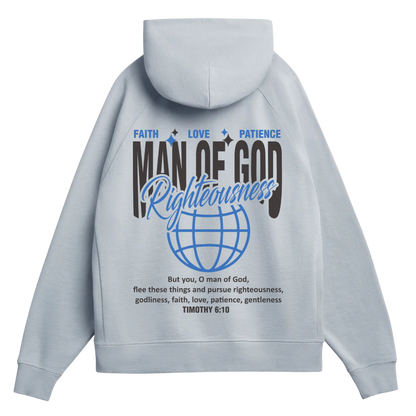 Man of God Hoodie + Free Matching Tee | Unisex | Nickel