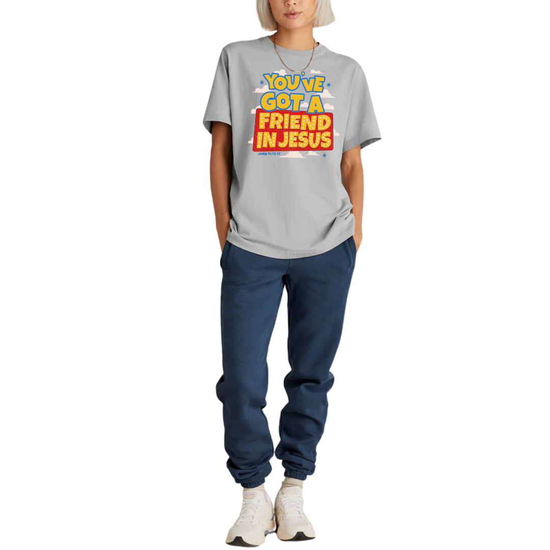 You've got a friend in Jesus | Adult Heavy weight tee - MADE BY YEN