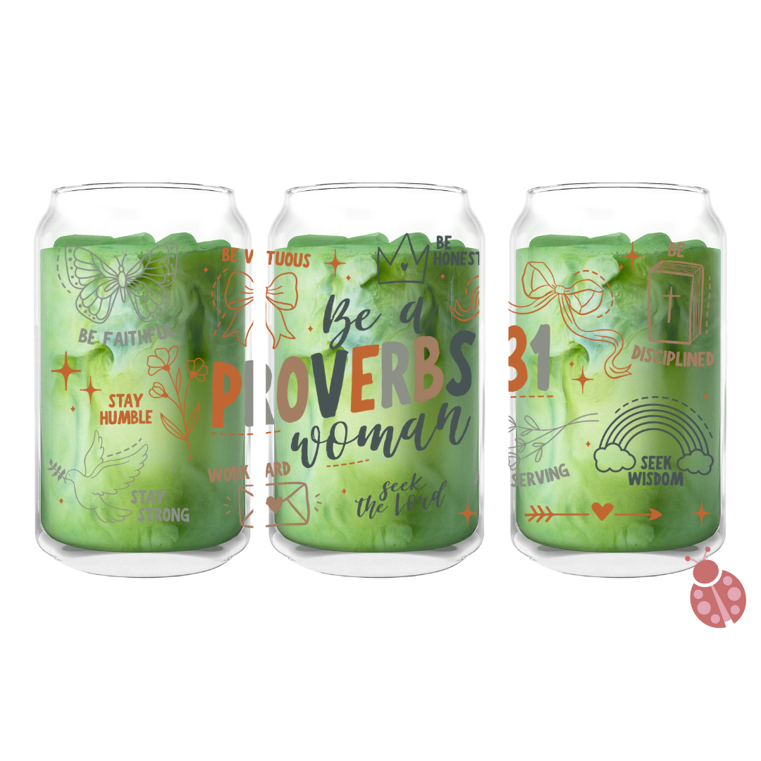 Proverbs 31 Woman | 16 oz Glass Can