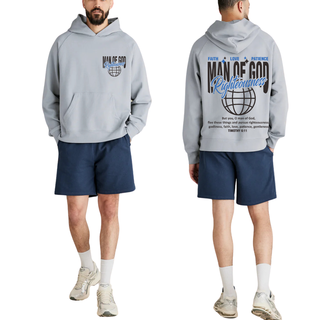 Righteous man of God Hoodie | unisex | Nickel - MADE BY YEN