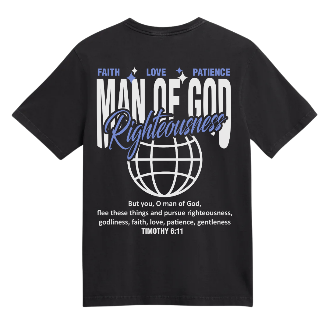 Righteous man of God Tee | unisex | Black - MADE BY YEN