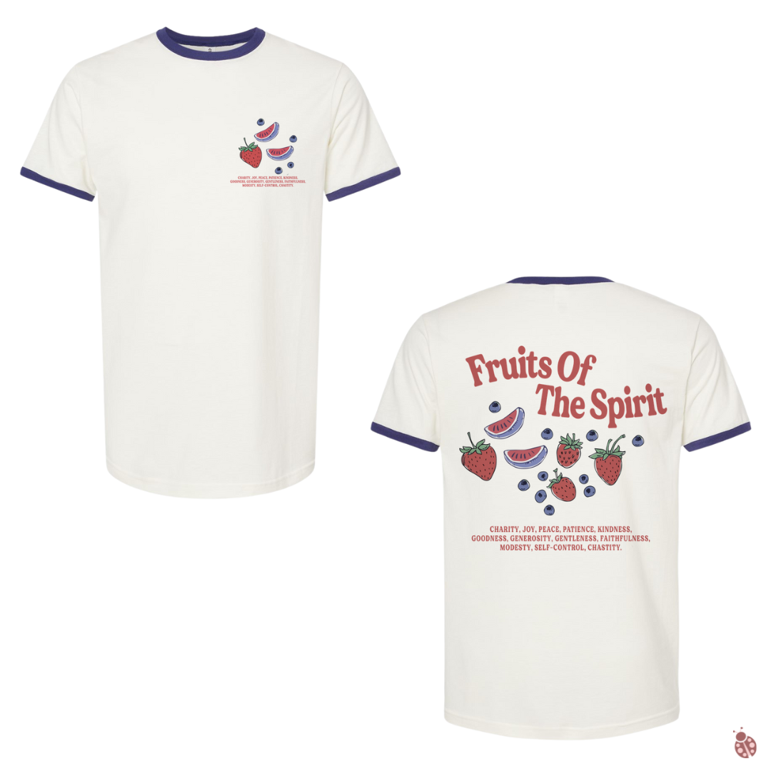 Fruit of the spirit - MADE BY YEN
Vintage White Inked India T-Shirt featuring a unique, faith-inspired design. Made from soft, durable fabric, this unisex Christian tee is perfect for casual wear, church gatherings, and sharing your faith with style