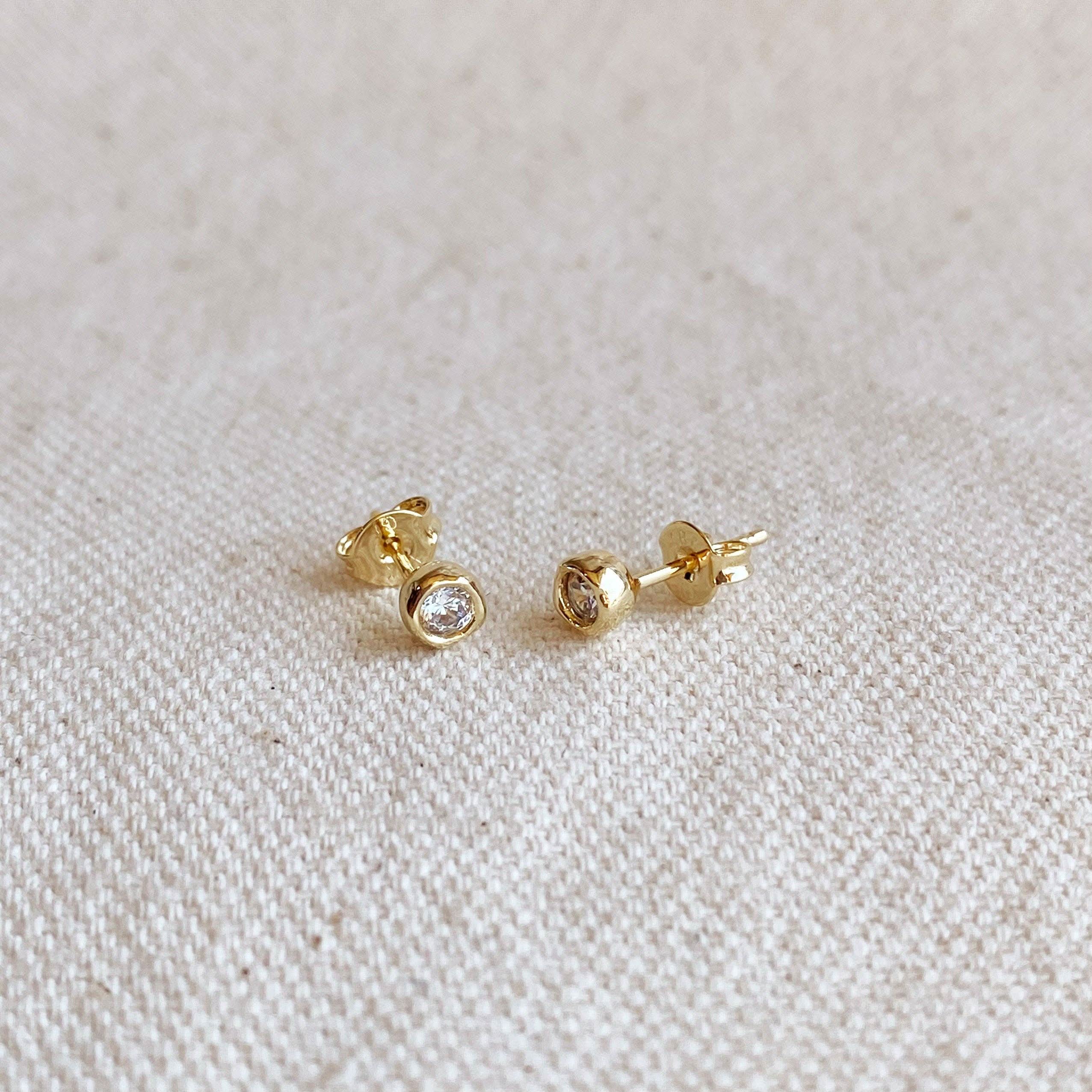18k Gold Studs - MADE BY YEN
