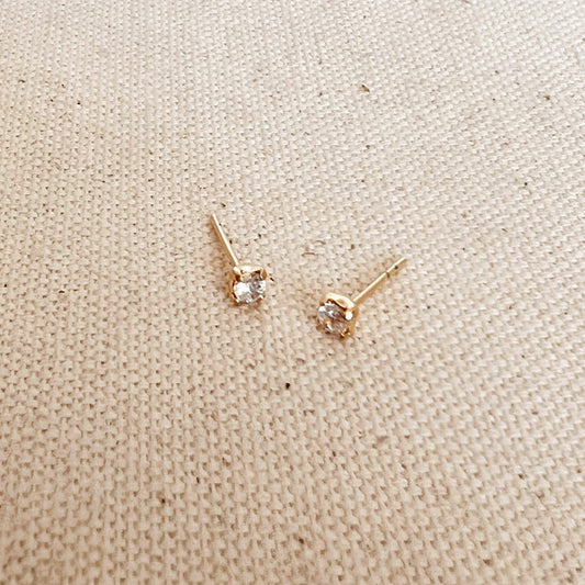 18k Gold Stud