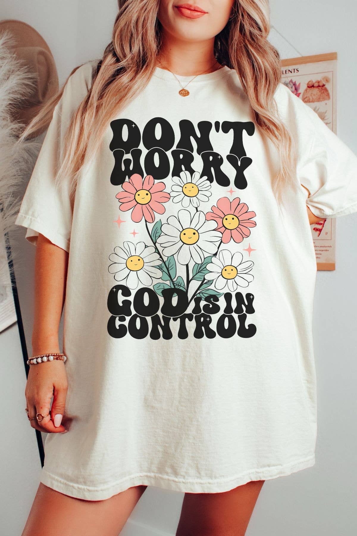 Don't Worry God is in Control Graphic Tee - MADE BY YEN