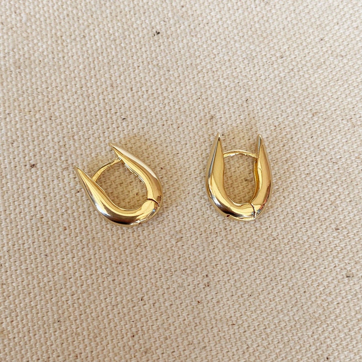 U Shaped Hoop Earrings - MADE BY YEN